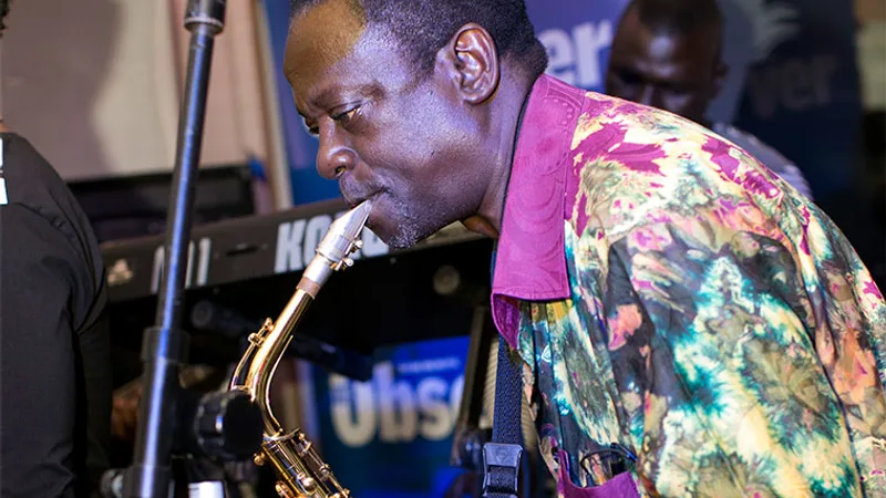 DEATH WIND GRABS THE SAXOPHONE AND THE SAXOPHONIST BY FORCE