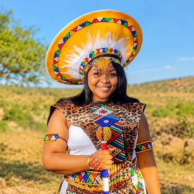 Beautiful_Zulu_Woman_in_Beaded_Heritage_Portrait_by_the_Countryside
