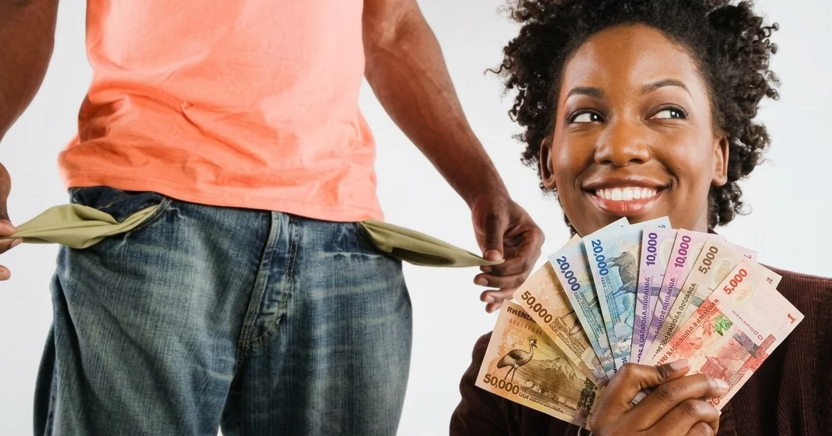 african-man-giving-money-to-lady-empty-pockets