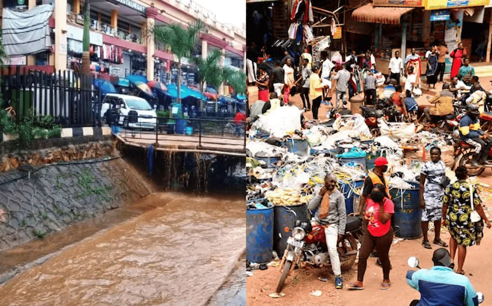 overflowing-drainage-and-garbage-in-public-kampala